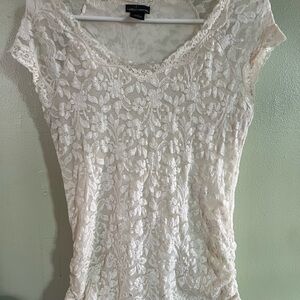 Cute White Lace Top